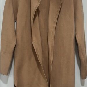 Women's Tan Open Front Cardigan